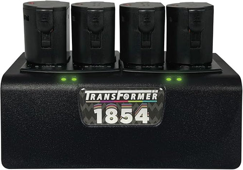 Artisan Power Quad Battery Charger for Wahl Arco and Arco SE Pet Hair Clippers | Durable Connectors, LEDs Status and a Powerful PD Type C Power Supply | Charges Four 1854 Batteries at Once
