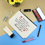 Thank You Gifts for Women Social Worker Makeup Bag Inspirational Gifts for Friends Colleague Coworker Employee Appreciation Gift for Nurse Mentor Teacher Thanksgiving Birthday Gift Cosmetic Bag Pouch