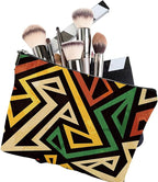 Makeup Bag Graffiti Pattern Cosmetic Bag Mini Portable Travel Toiletry Bag Organizer Makeup Brushes Aesthetic Accessories Waterproof Storage Bag for Women
