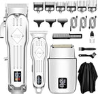 SUNNOW Hair Clippers Professional Cordless for Men, Electric Foil Shavers Razor & Beard Hair Trimmer Kit, Rechargeable Hair Cut Machines Fade Clippers Set, 3 in1 Beard Trimming Kit for Home, Barber