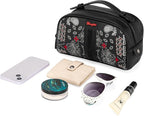 Montana West Wrangler Makeup Bag for Women Small Cosmetic Toiletry Bags Western Paisley Make Up Pouch Durable Cute Travel Purse, Black