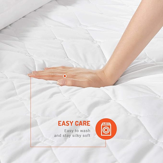 Degrees of Comfort Dual Control California King Heated Mattress Pad | Electric Bed Warmer W/Adjustable Zone Heating | Fit Up to 15 Inch | 12.5ft Long Cord, White