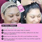 Dolahair Lace Glue Kit - Complete Set with Lace Tint Mousse, Wig Installation & Melting Spray (Dark Brown)