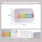Travel Essentials Makeup Bag for Women Water-resistant Toiletry Organizer Nylon Cosmetic Pouch Preppy Stuff