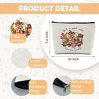 Just a Girl Who Loves Fall Makeup Bag, Fall Gifts for Women, Fall Lovers Gifts, Autumn Pumpkin Coffee Cosmetic Bag for Women, Fall Themed Gifts, Womens Makeup Bag, Fall Makeup Pouch