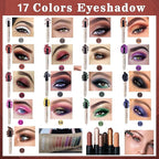 Blue Eyeshadow Stick Cream Shimmer Smooth Eye shadow Pencil Eyeliner Hypoallergenic Waterproof Long Lasting Eye shadow Highlighter Stick Multi-Dimensional eyes Look (16# Midnight Blue Shimmer)