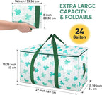 BALEINE 4-Pack Oversized Moving Bags with Reinforced Handles, Heavy-Duty Storage Tote for Clothes, Moving Supplies (Clover, 4-Pack)