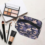 MNSRUU Makeup Bags, Cat Moon Makeup Organizer Bags Toiletry Bag Box Travel Cosmetic Bag Make Up Train Case for Women Teen Girl Ladies