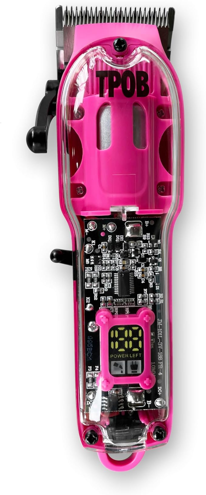 TPOB Slime 2 Candy Edition Barber Hair Clippers for Men 6800 RPM with Matte Pink Case and Taper Blade