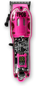 TPOB Slime 2 Candy Pink Clipper Trimmer Shaver Set Barber Hair Clippers in Matte Pink with Taper Blade