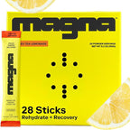 MAGNA Electrolytes Powder Drink Mix for Hydration, Energy & Focus Support with Magnesium L Threonate, Sodium, Potassium, Vitamin D, B6 & B12, Sugar Free, Tea Lemonade Flavor, 28 Servings