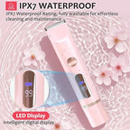 Bikini Trimmer for Women,IPX7 Waterproof Rating for Wet and Dry Use,Rechargeable,Electric Razors for Women,2 in 1 Dual Blade,for Use on The Face, Underarms, Bikini Area and Legs. (Pink)