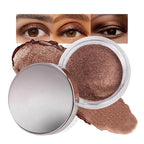 Cream Glitter Brown Shimmer Metallic Eyeshadow Palette Makeup, Natural Single Mini Instant Holographic Eyeshadow For Women, Sombras Crema Para Ojos, Talc, Paraben & Cruelty Free