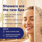MOXE Shower Mist, Spa Steam Spray, Certified Natural Essential Oils, Aromatherapy, Calming Relief (Lavander and Eucalyptus, 4 Fl Oz (Pack of 2))