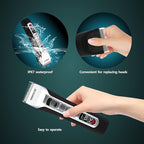 The Fadify 2.0 Cordless Hair Clippers for Men, 7000RPM Professional Barber Clippers Detachable Inclined Blade, Mens Hair Clippers Fading Culture Hair Trimmer Cutting Kit Rechargeable LCD Men Boy Gift