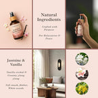 Purple Canyon Jasmine & Vanilla Orchid Room Spray — 4 oz Natural Linen & Room Freshener — Floral & Woody Fragrance Mist — Elegant & Refreshing — Premium Natural Fragrance Oils