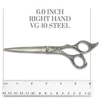 6" Virtuoso Hair Scissors - VG10 Japanese Steel Shears for Professional Use (Hair Cutting Scissors)