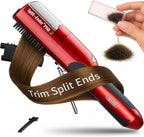 Split-Ender Pro 2 - Original Professional Beauty Tool - Cordless Split End Hair Trimmer for Damaged, Dry, Brittle, Frizzy, Curly or Straight Hair (Red)
