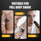 Manscape Body Trimmer for Men, 3 in 1 Men's Grooming Kit with Pubic/Nose Hair Trimmer & Ball Shaver for Nose/Balls/Groin/Legs/Chest Hair Removal, LED Display, IPX6 Waterproof, Gifts for Him Dad