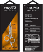Fromm Transform 5.75" Extra Smooth Hair Cutting Shears for Wet and Dry Hair, Polished Silver Japanese Steel Scissors with Beveled Blade