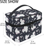 Makeup Bag, Cute Unicorn Rainbow Travel Makeup Organizer Bag Cosmetic Cases Toiletry Bags for Girl Women Ladies