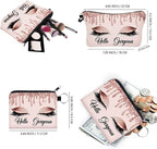 Makeup Bag for Purse Cosmetic Bags for Women Inspirational Gift for Womens Small Funny Cosmetics Pouch Bohu Travel Bag Cases for Toiletries Accessories Organizer (53911+22139)