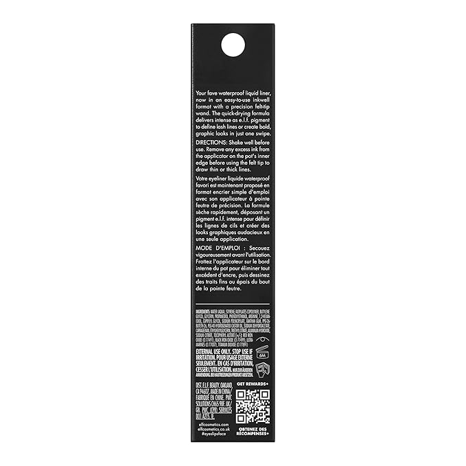 e.l.f. H2O Proof Inkwell Eyeliner Pen, High-pigment, Waterproof Liquid Eyeliner, Delivers A Matte Finish, Vegan & Cruelty-free, Sugarplum