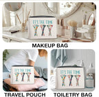 Golf Gifts Makeup Bag, Team Gifts for Women Golf Lover Player Inspirational Gift for Golfers Friendship Birthday Gift for Her Female Friend Zipper Cosmetic Bag Travel Toiletry Pouch for Purse