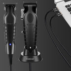 KEMEI Hair Clippers and Trimmers Set Professional, Barber Clipper for Hair Cutting, Rechargeable Electric Trimmers for Men, T-Blade Grooming Kit with 11 Guide Combs for Family