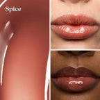 goop Beauty Hydra-Barrier Gel Gloss Set of 3 | Hydrating Lip Gloss to Moisturize & Plump Lips | Hyaluronic Acid & Vitamin E | Glaze, Blossom, and Spice | 0.13 oz each