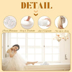 Bridal Shower Gifts, Bride to Be Letter Makeup Bag with Pearl Rhinestone Fuzzy Bride Slippers Wedding Engagement Gifts for Her, Bachelorette gifts