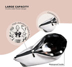 Black & White Hairstylist Makeup Bag, Aesthetic Salon Travel Organizer, Cosmetology Student Gifts for Women, Hairdresser Accessories Pouch for Teen Girls, 7.5 x 10 in