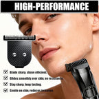 Premium Stainless Steel T Blade Replacement for MANSCAPED The Beard Hedger Replacement SkinSafe Trimmer Blade for Precision Facial Hair Trimming (Black-1)
