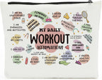 Workout Gifts for Women, Makeup Bag Cosmetic Bag, Mental Health Gifts, Inspirational Gifts for Women, Mental Health Awareness, Positive Affirmations for Sister Friend Friendship Birthday Mothers Day