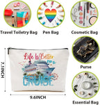 1 Pcs 3 Pcs 4 Pcs Makeup Bag, Girls Trip Gifts Favors Girls Weekend Gifts, Friendship Gifts for Women Bestie Bride