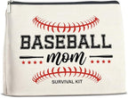 Baseball Mom Gift Makeup Bag for Women, Cosmetic Snack Bag for Baseball Lovers Team Players Coach Mother Travel Toiletry Pouch for Purse