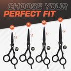 Fagaci Hair Scissors Professional 5” 440C Steel for Superior Precision, Extremely Sharp Blades Hair Cutting Scissors for Women & Men, Durable Sharpness Hair Shears for Hair Cutting, Barber Scissors