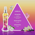 So...? Vanilla Body Mist for Women - 3.5 oz Body Mist - Pack of 2