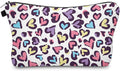 Cute Travel Makeup Bag Cosmetic Bag Small Pouch Gift for Women (Heart)