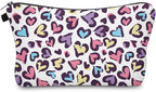 Cute Travel Makeup Bag Cosmetic Bag Small Pouch Gift for Women (Heart)