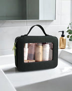 KOTORA Small Makeup Bag for Purse Cute Travel Makeup Bag Clear Cosmetic Bag with Zipper, Car Make Up Bag Organizer Storage Traveling Car Accessories Travel Essentials for Women