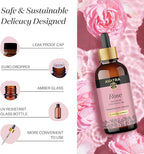 Avatra Rose Essential Oil 100ML (3.38 OZ) with Glass Dropper and Travel Bottle, Pure and Natural Therapeutic Grade Lavender Oil for Diffuser, Aromatherapy, Massage, and DIY Candle Products