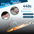 High-End Hair Scissors Professional with CNC Tech, 6.5" Extremely Sharp Hair Cutting Scissors, 440C Steel Barber Scissors Convex Blades, Haircut Hair Shears for Women Men, Salon & Home Hairdressing