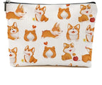 Corgi Gifts for Corgi Lovers Makeup Bag Corgi Stuff Cosmetic Bag Dog Lover Gift for Women Girls Friend Niece Daughter Travel Organizer Zipper Pouch Graduation Birthday Friendship Gifts