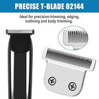 02144 Replacement Detachable T Blade Compatible with Wahl Trimmers 9864/9864SS/9686/9818A/9854L/9876L/9854 /WSS3L/SS2L etc - Japanese Stainless Steel 40mm Replacement Trimmer Blade #02144