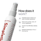 Simpletics Himalayan Sea Salt Hair Spray (Pine Scent) – Natural 5-Ingredient Formula for Beach Waves & Volume – Light Hold, Non-Greasy, Paraben & Sulfate Free – Unisex 8 fl oz