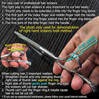 Hair Cutting Scissors 5.5 Inch Professional Haircut Hair Shears Sharp Barber Scissors 440C Hairdresser Barber Shears Rose handle KINSARO for Hairdresser Barbershop or Home Use