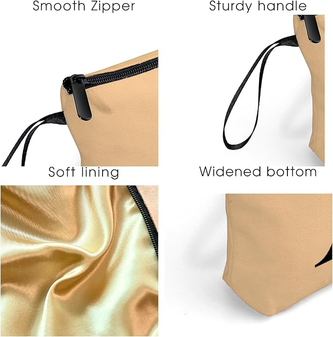 Birthday Thank You Appreciation Monogrammed Gifts for Mom Aunt Teacher Sister Friend Coworkers Bride Bridesmaid Makeup Cosmetic Bag with Mirror Mothers Day Christmas Graduation Q