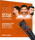 Bombay Shaving Company Beard Trimmer for Men, 2X Fast Charging, USB Type C, 120Min runtime, Hair Trimmer, Shaving Machine, Cordless Beard, 38 Length Settings, Prime Trimmer Black