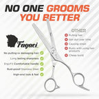 Fagaci Professional Hair Cutting Scissors 6” Japanese Steel for Ultra-Precise Cuts, Thinning Scissors for Texturizing, Extreme Durability Hair Shears, Hair Cutting Barber Scissors